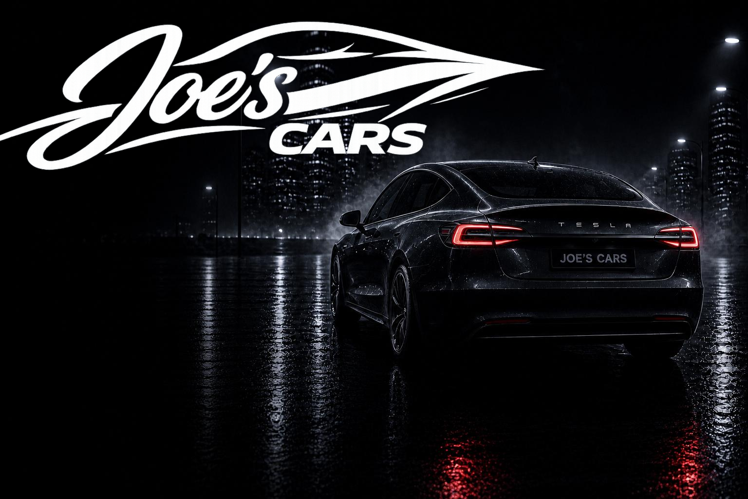 Luxe auto's opgesteld bij Joe's Cars